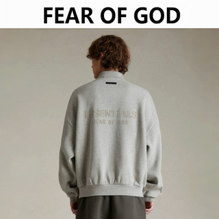 全館免運 Fear Of God Essentials 24SS 植絨字母logo 美式重磅polo衫 翻領上衣 大學T