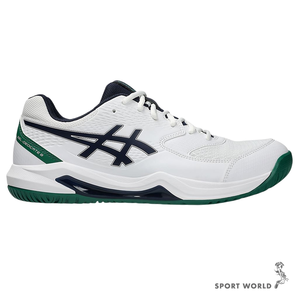 Asics 亞瑟士 網球鞋 男鞋 2E寬楦 GEL-DEDICATE 8 白【運動世界】1041A410-105