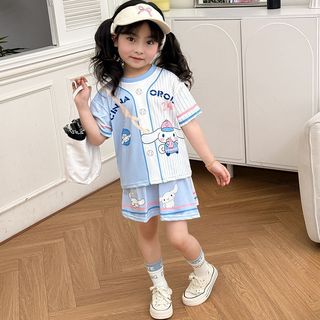 Mimo⭐夏季甜美運動寶貝T恤裙卡通可愛短袖夏天寶寶裙子連衣裙