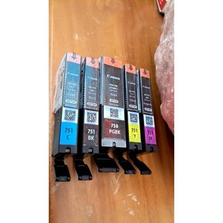 裸裝Canon PGI-750 CLI-751 五色一組原廠PGI750 CLI751-IP7270 / IX6770