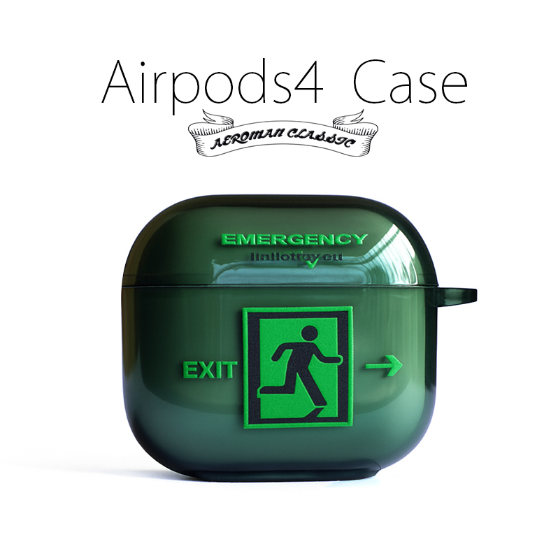 airpods4 4代 緊急 出口 Exit 逃生 保護套 airpods 4 pro2 pro 3 石像 DJ 黑膠