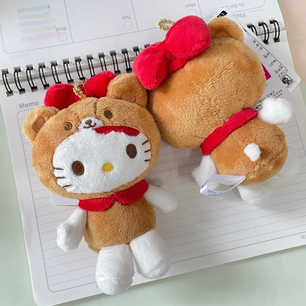 日本 三麗鷗 kitty 50週年 kitty小熊 TINY CHUM 吊飾 掛飾 娃娃吊飾 娃娃掛飾 鑰匙圈 包包吊飾