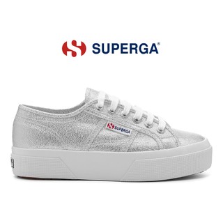 SUPERGA 女鞋 休閒鞋 厚底鞋 2740 經典系列 PLATFORM LAME 閃亮 銀灰 S6128SW-031