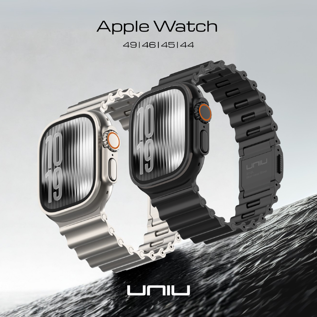 UNIU® Ocean 海洋金屬錶帶 | Apple Watch 49/46/45/44mm