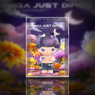 泡泡瑪特 Dimoo MEGA 400% 1000% 蜷縮川實花 潮玩展示盒