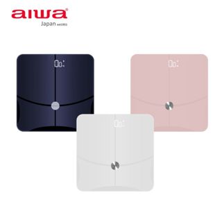 【AIWA 愛華】藍芽智慧體重計 AW-HY18 粉/白/深藍