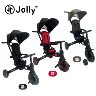 Jolly Tri兒童手推車 (黑/綠/紅) 8種模式 免工具切換