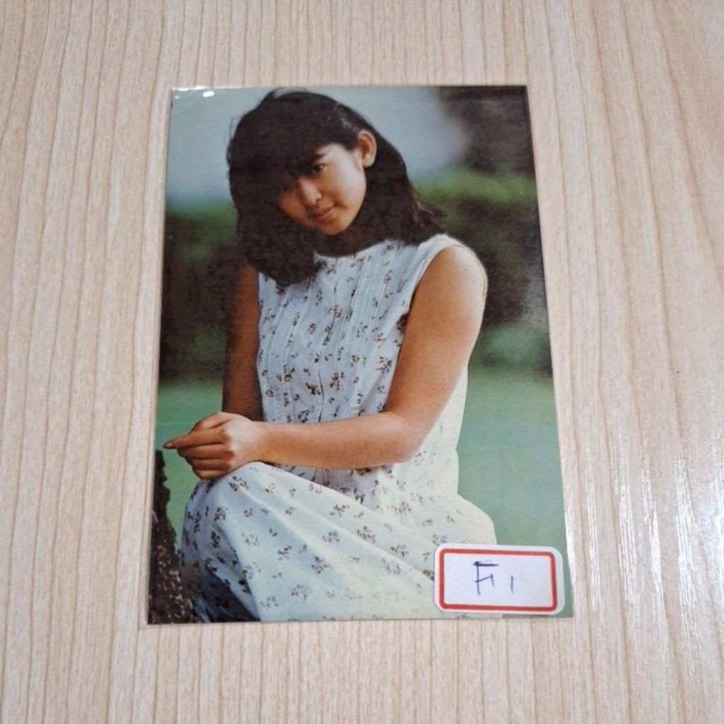 〔阿武的二手雜貨店〕早期 齊藤由貴 松田聖子 藥師丸博子 菊池桃子  明星照片F組 收藏二手