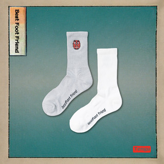 【逢甲 FUZZY】Best Foot Friend Tengu 天狗 BFF 襪子 白色 灰色 BF24010