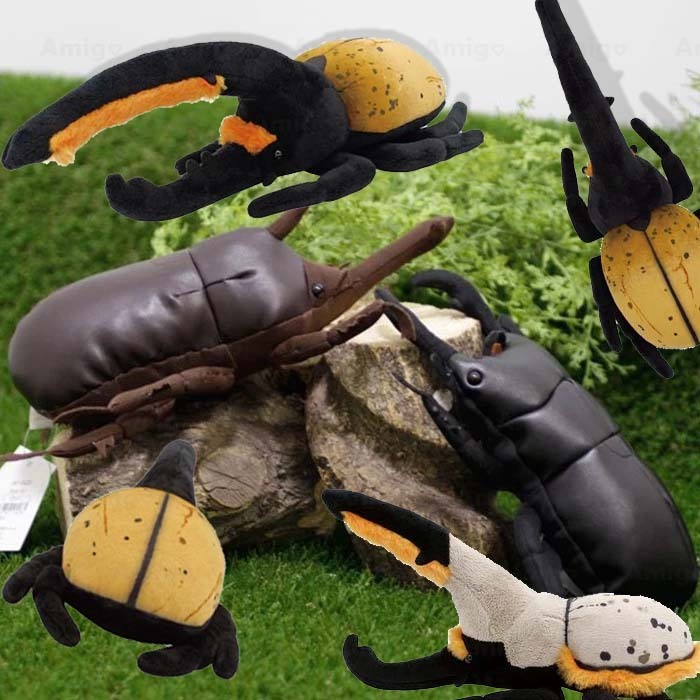 阿米購 日本 昆蟲王者 昆蟲 仿真 合成皮革 25cm 娃娃 玩偶 水族館 動物園 獨角仙 鍬形蟲 甲蟲
