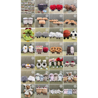 現貨 英國 Jellycat娃娃 生日蛋糕 德國結 吐司蛋 石頭 草莓塔 海鷗 白雲 烏雲 可頌 蘋果 安撫娃娃