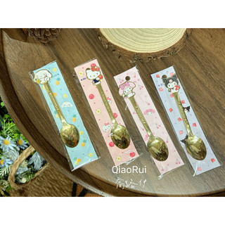 現貨 日本 Sanrio 三麗鷗 金湯匙 湯匙 kitty 美樂蒂 庫洛米 大耳狗