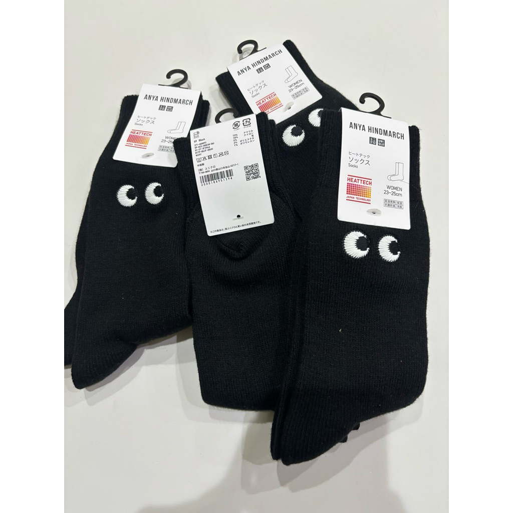 uniqlo Anya hindmarch 聯名 襪子 長襪 眼睛 日本