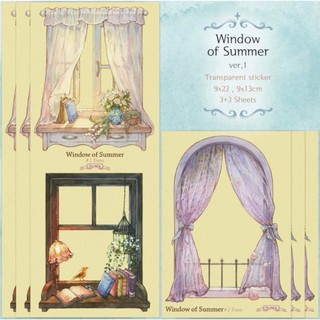 【hwara】分裝❤️售完無補❤️韓國貼紙 Window of Summer-Tras