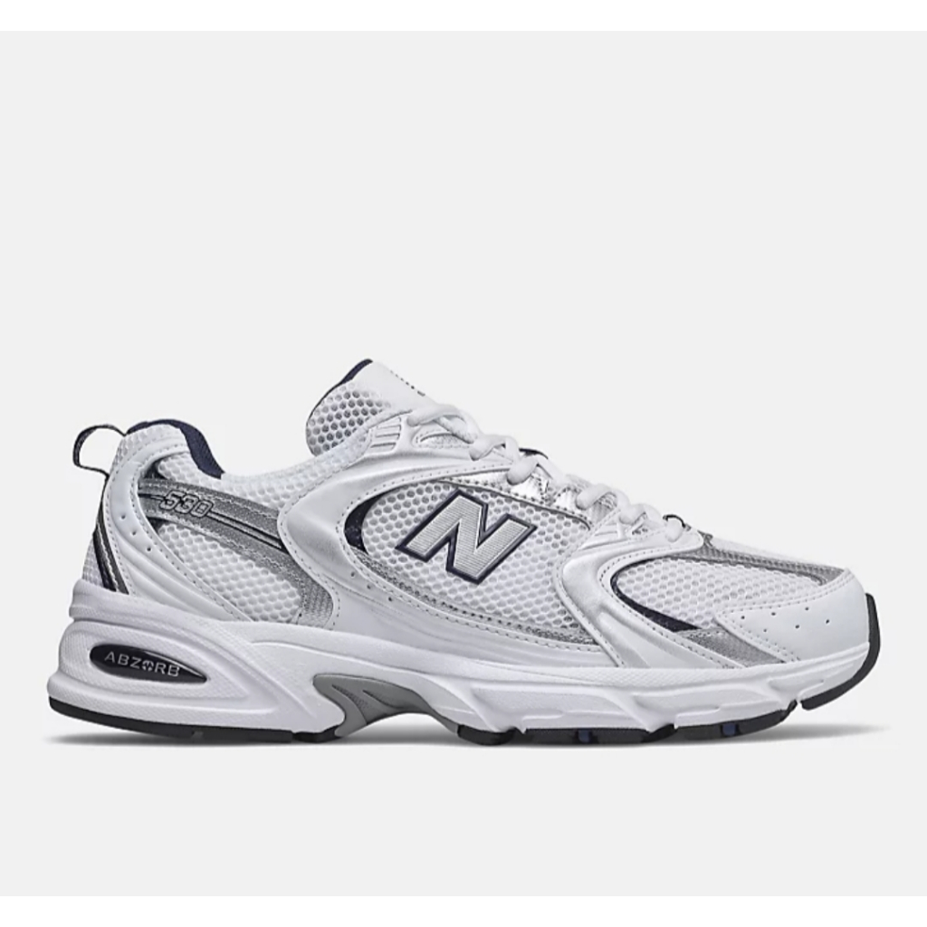 【New Balance】 NB 復古運動鞋_中性_白銀_MR530LG楦 530