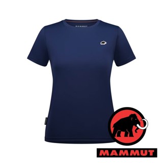 【MAMMUT 長毛象】Mammut女圓領排汗短袖T恤『海洋藍PRT1』1017-05090