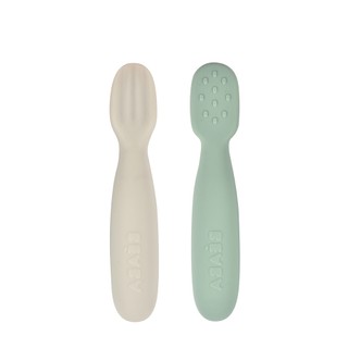 法國 BEABA 矽膠學習沾匙(2入組)【安琪兒婦嬰百貨】