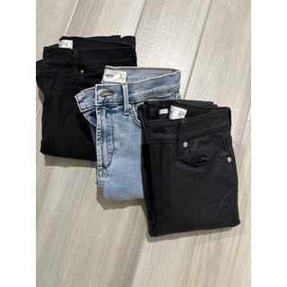 『二手』Mango 牛仔褲 皮褲 黑褲 長褲-9成新
