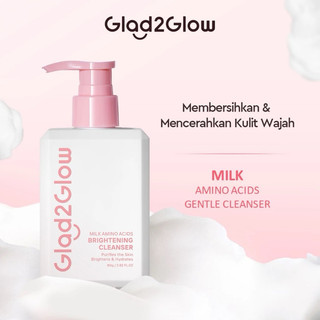 Glad2glow Milk Amino Acid Gentle Cleanser Facial Wash