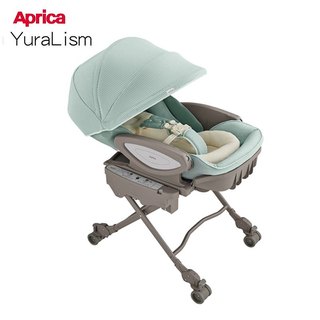 愛普力卡 Aprica YuraLism 0-4歲安撫電動餐搖床椅 (旗艦款)-綠拿鐵 Auto Premium 餐搖椅