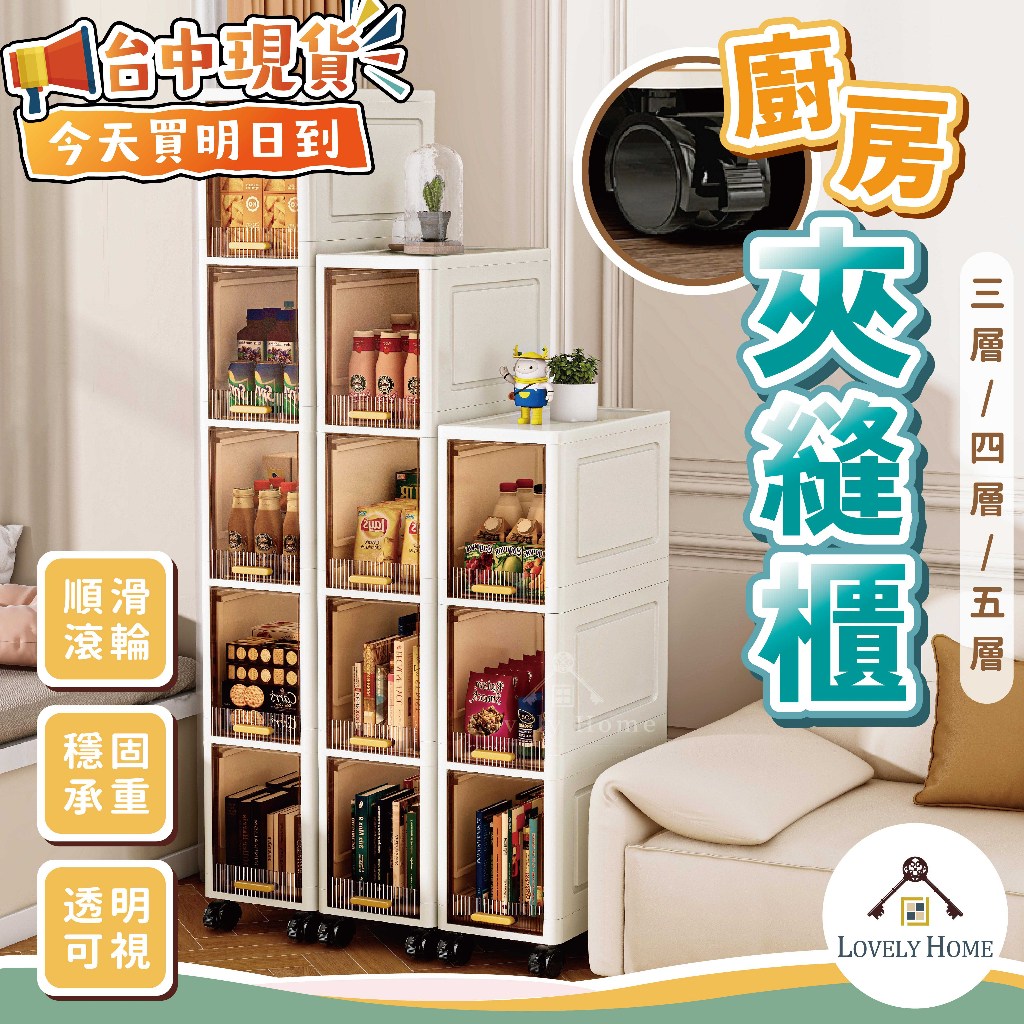 隔日到廚房夾縫櫃🔥我最便宜🔥收納櫃 置物櫃 客廳 玄關 書櫃 書架 層架 置物架 廚房 細縫櫃 隙縫收納【sc4760】