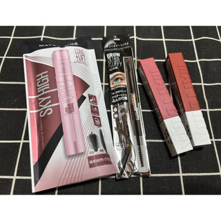 全新MAYBELLINE 媚比琳柔霧塑型眉膠筆深茶棕 超持久霧感液態唇膏口紅 玻尿酸嘟嘟唇蜜 KATE凱婷凝色柔滑眼線膠