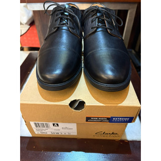clarks 經典真皮氣墊皮鞋 us10 寬楦頭 全新美國購入