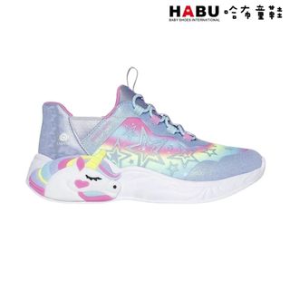 【SKECHERS】女童系列 燈鞋 Unicorn Dreams 彩虹小馬 中童 302296LLVMT｜哈布童鞋