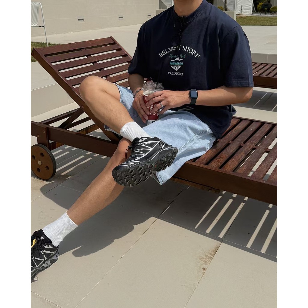 Skyler🇰🇷牛仔抽繩短褲