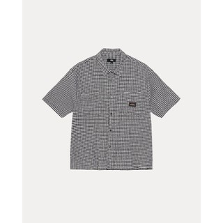 AirRoom 正品 2025SS STUSSY CRINKLED CHECK SS SHIRT 泡泡砂 短袖 襯衫
