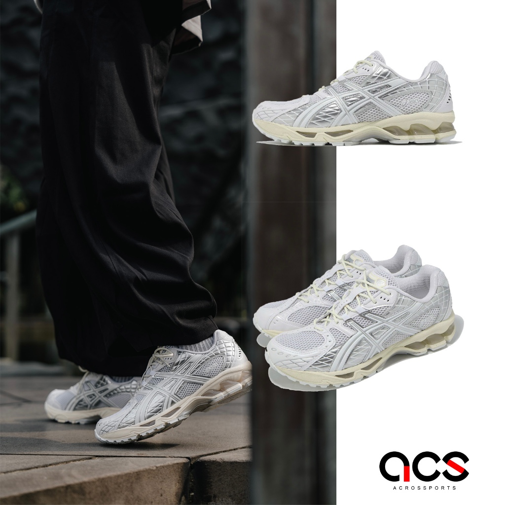 Asics 休閒鞋 GEL-Nimbus 10.1 男女鞋 白 銀 復古 亞瑟士 [ACS] 1203A761100