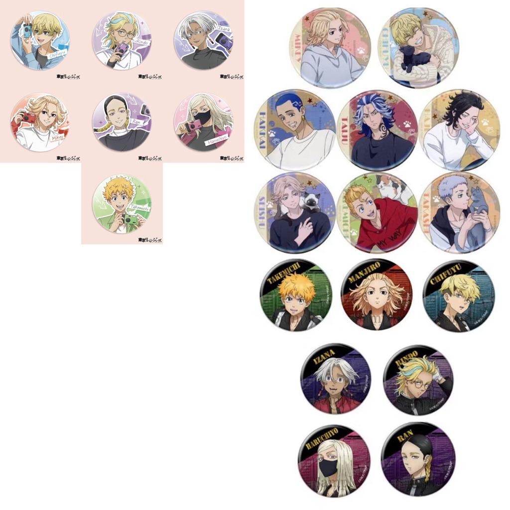 ⚡️J⚡️ 【現貨】 東京復仇者 鐳射 徽章 58MM Mikey 千冬 場地 三谷 一虎 乾 九井一 大壽 灰谷兄弟