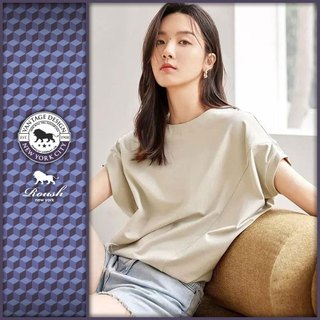 Roush - 女生韓版設計感連袖圓領TEE【N3348】NG商品