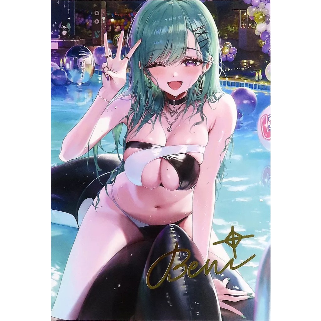 八雲べに 明信片 燙金複製簽名 虛擬 YouTuber VSPO ぶいすぽっ! 八雲べに 誕生日記念2024 購入特典