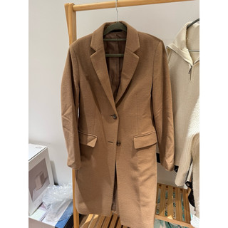 UNIQLO 女款棕色羊毛大衣-M號 私訊下單