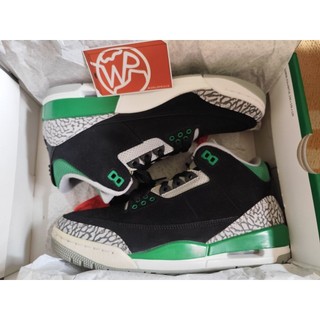 原價$7500 全新 真品 Nike Air Jordan 3 OG US8 綠水泥 celtics boston 限定