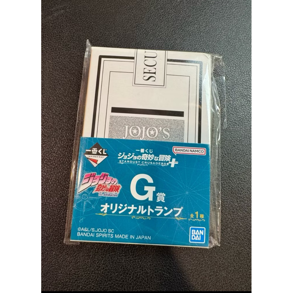 一番賞 日JoJo的奇妙冒險 星塵遠征隊 黃金之風 暗殺小隊 小賞 撲克牌 G賞