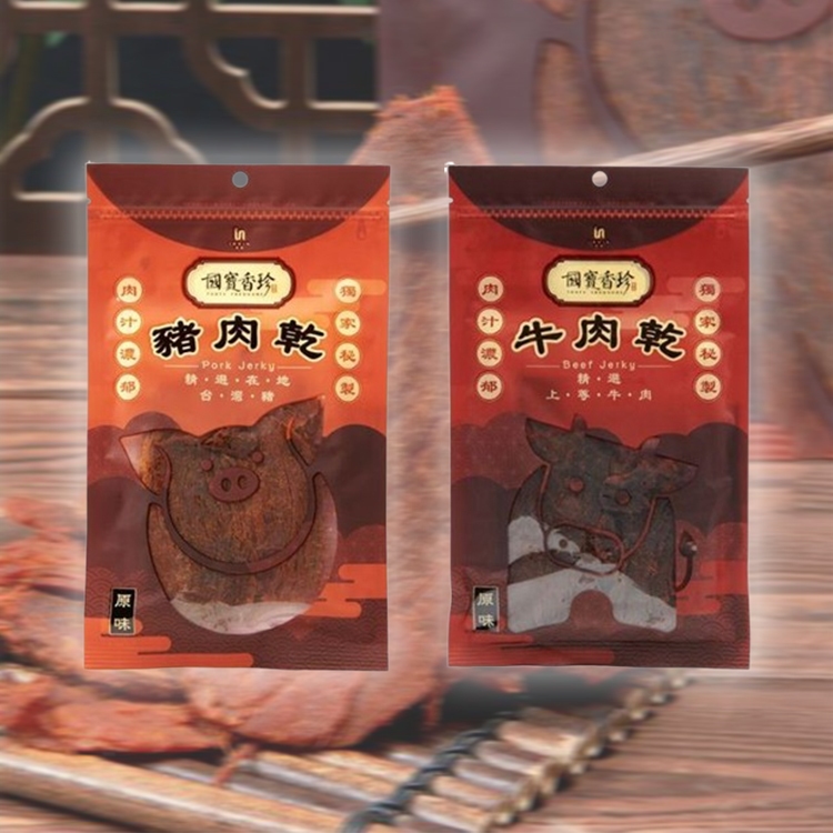 國寶香珍 牛肉乾 (100g) / 豬肉乾 (100g) 乾貨 肉乾 下酒菜 伴手禮【小三美日】DS026807 x