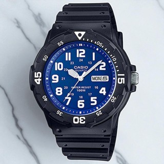 錶流行CASIO (MRW-200H-2B2) 考試 運動 防水100米男指標錶 日期/星期 時間清楚