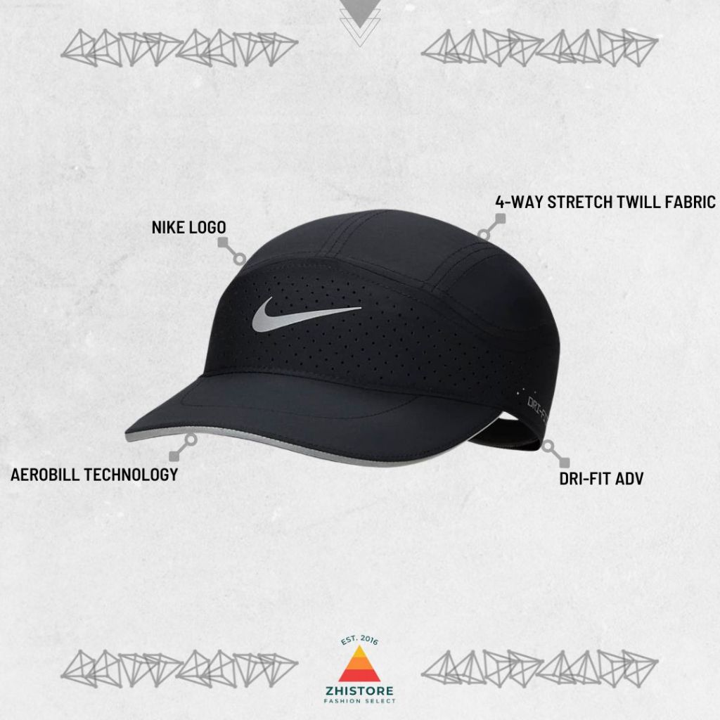 【ZhiStore】Nike Dri-FIT ADV Fly 反光 運動軟帽 排汗 慢跑 帽子 FB5681-010