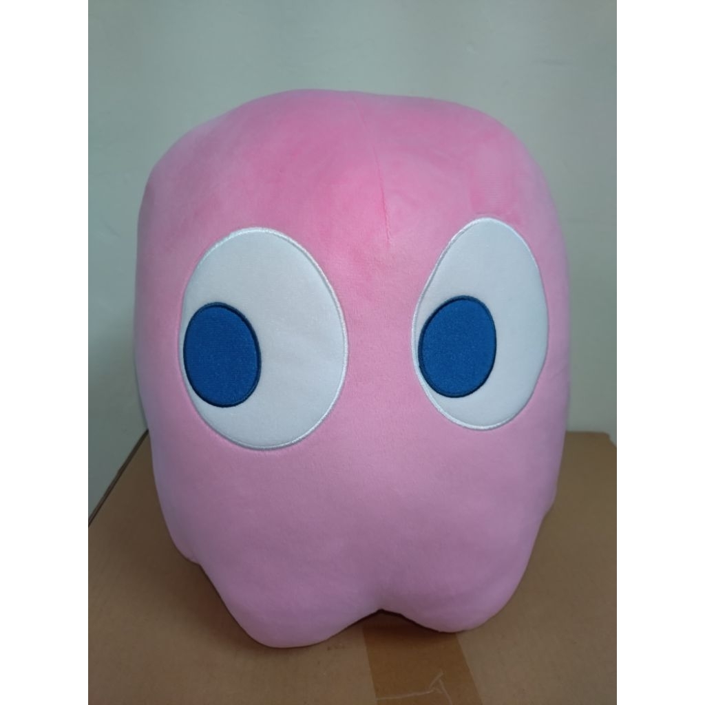 {玩趣小舖} 現貨 正版 萬代 小精靈 絨毛 玩偶 娃娃 布偶 Pinke PAC-MAN 經典 電玩
