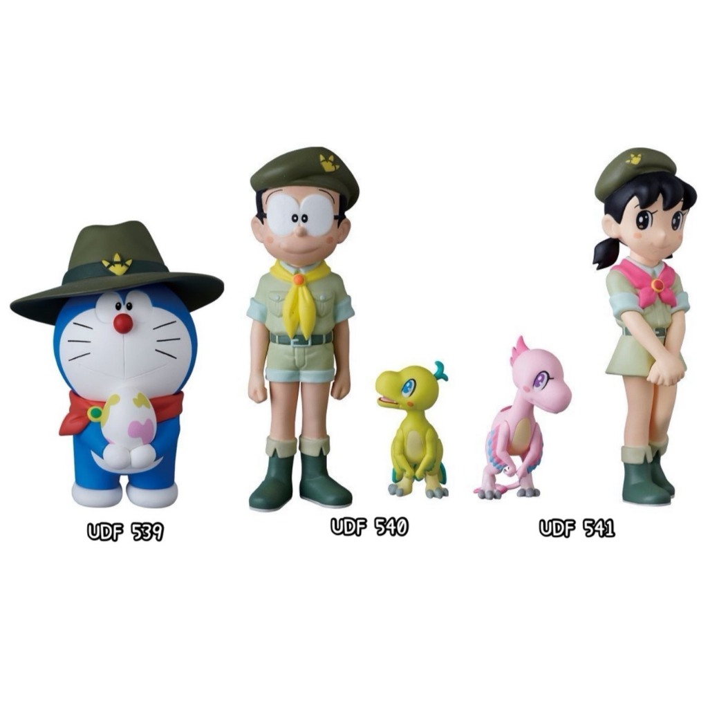 ☆88玩具收納☆日本 UDF哆啦A夢 電影版大雄的新恐龍 539哆啦A夢/540大雄/541靜香 藤子F不二雄 特價