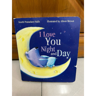 幼兒英文硬頁書I love you night and day