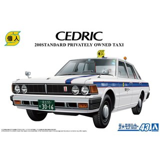 【現貨】AOSHIMA 青島 1/24 #43 日產 Cedric Sedan 430 200STD 個人計程車