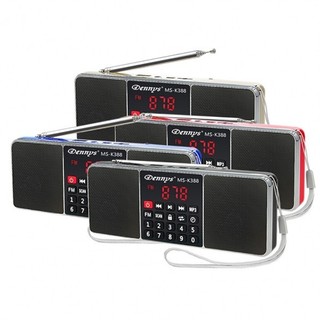 免運🌸Dennys 立體聲 USB MP3 FM 插卡收音機喇叭 MS-K388 USB SD FM MP3 收音機
