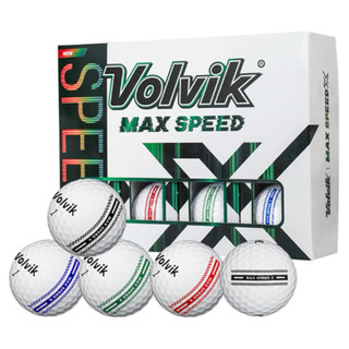 Volvik Max Speed X標誌線高爾夫球, 12入4色