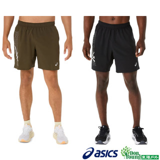 【ASICS亞瑟士】ICON 7吋 平織短褲 男款 海外版型 跑步下著 2011D238