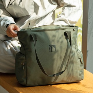 【INUK】環保調色盤 通勤側背包 | Eco Primary INTONE 松茶綠 | 23L