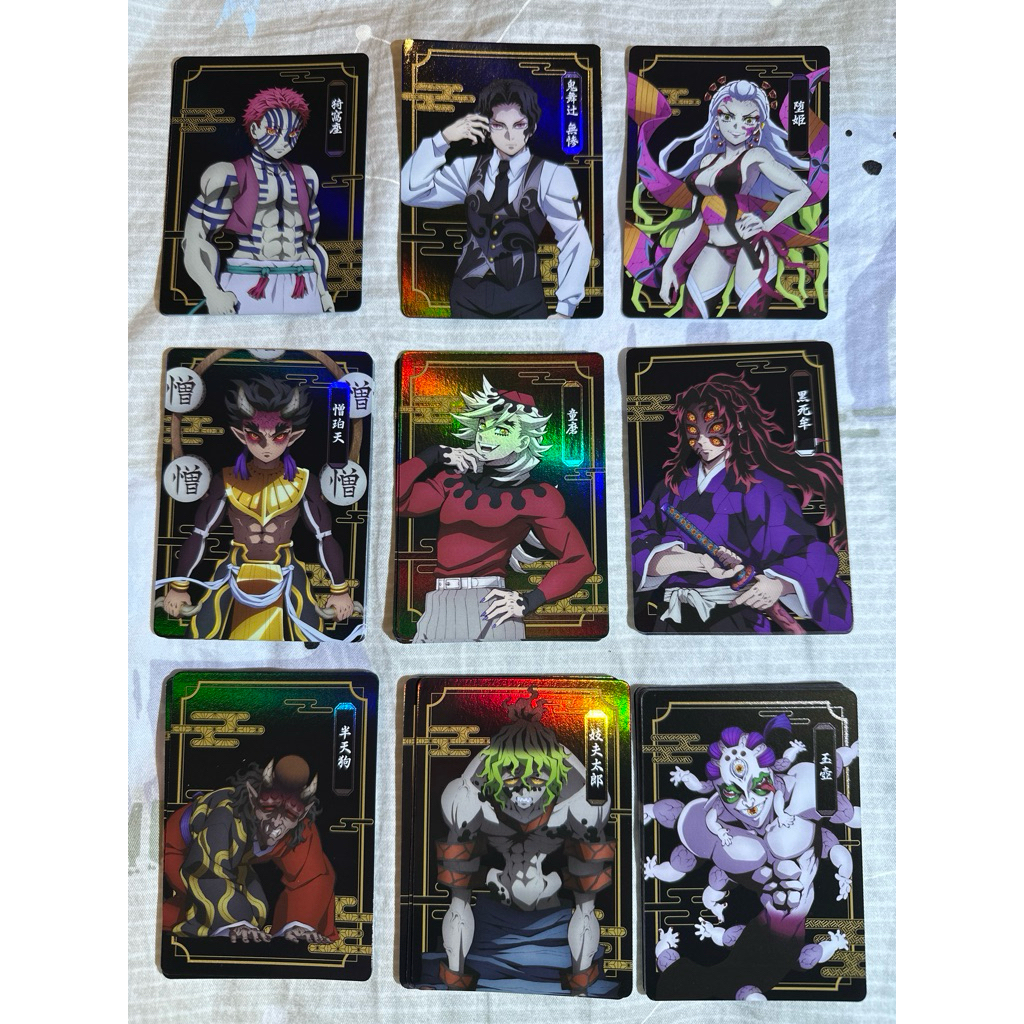 正版 現貨 限定 鬼滅之刃 無限城篇 快閃店 小卡機 人物卡 上弦鬼 收藏卡 閃卡 小卡 便宜賣 鬼 墮姬 無慘 猗窩座