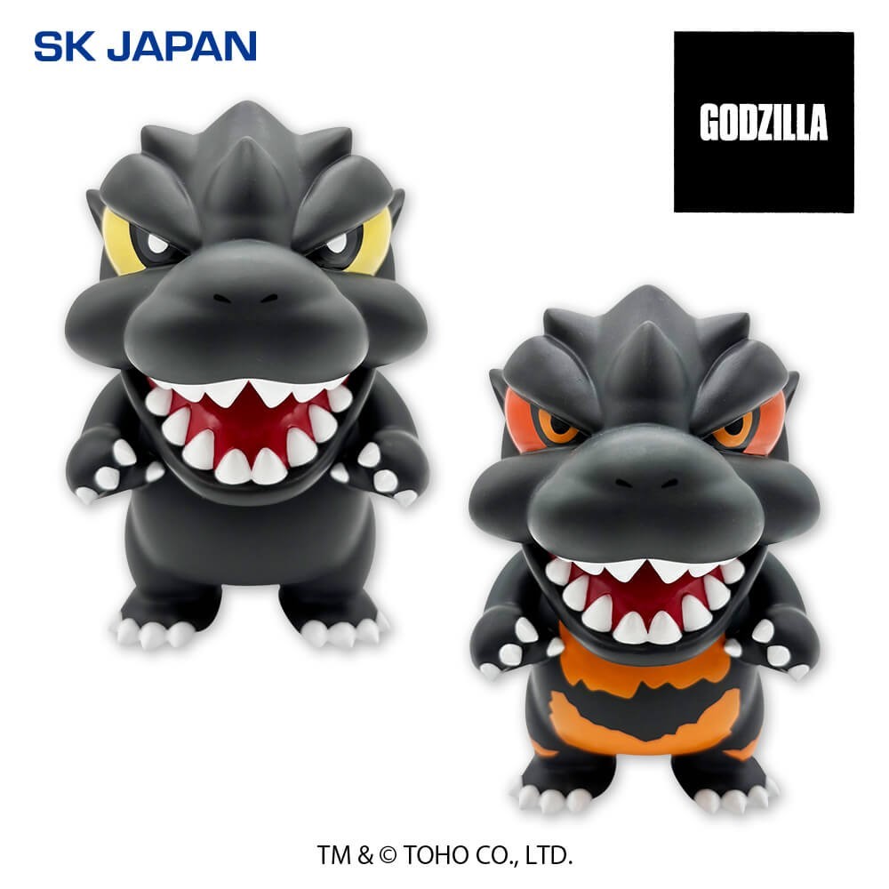 「嚕米模型屋」全新現貨 日版 SK JAPAN 景品 哥吉拉 Q版 BIG公仔 哥吉拉 & 紅蓮哥吉拉 公仔 高15CM
